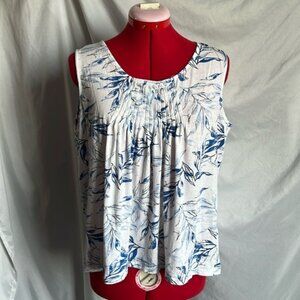 LL61 Street legal sleeveless floral print blouse